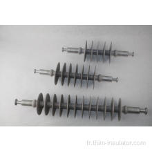 Isolant de suspension de traction composite de fil